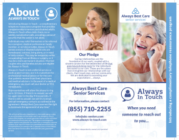 Always In Touch Brochure - 3 Panel