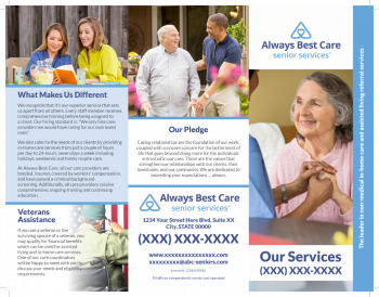 Our Services Brochure - 3 Panel