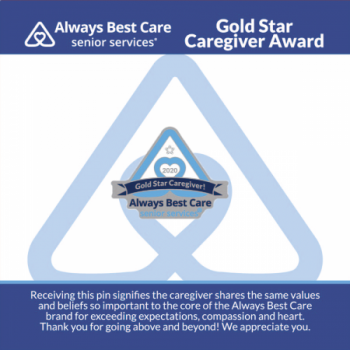 Gold Star Caregiver Lapel Pin w/Backer Card