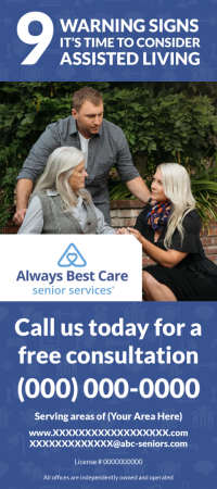 Assisted Living Services Rack Card 