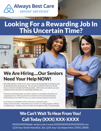 Crisis Caregiver Recruitment Flyer