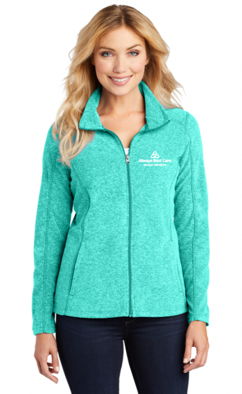 Port Authority Ladies Heather Microfleece Full-Zip Jacket