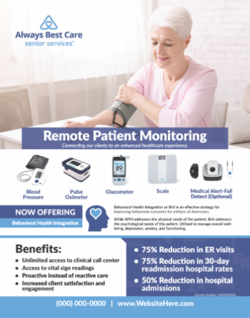 Remote Patient Monitoring Flyer Vital Signs