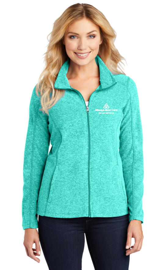 Port Authority Heather Microfleece Full-Zip Jacket. F235 : :  Clothing, Shoes & Accessories