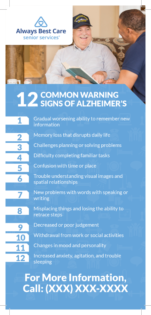 Alzheimer's Disease Senior Seminar Rack Card – ABC Company Store