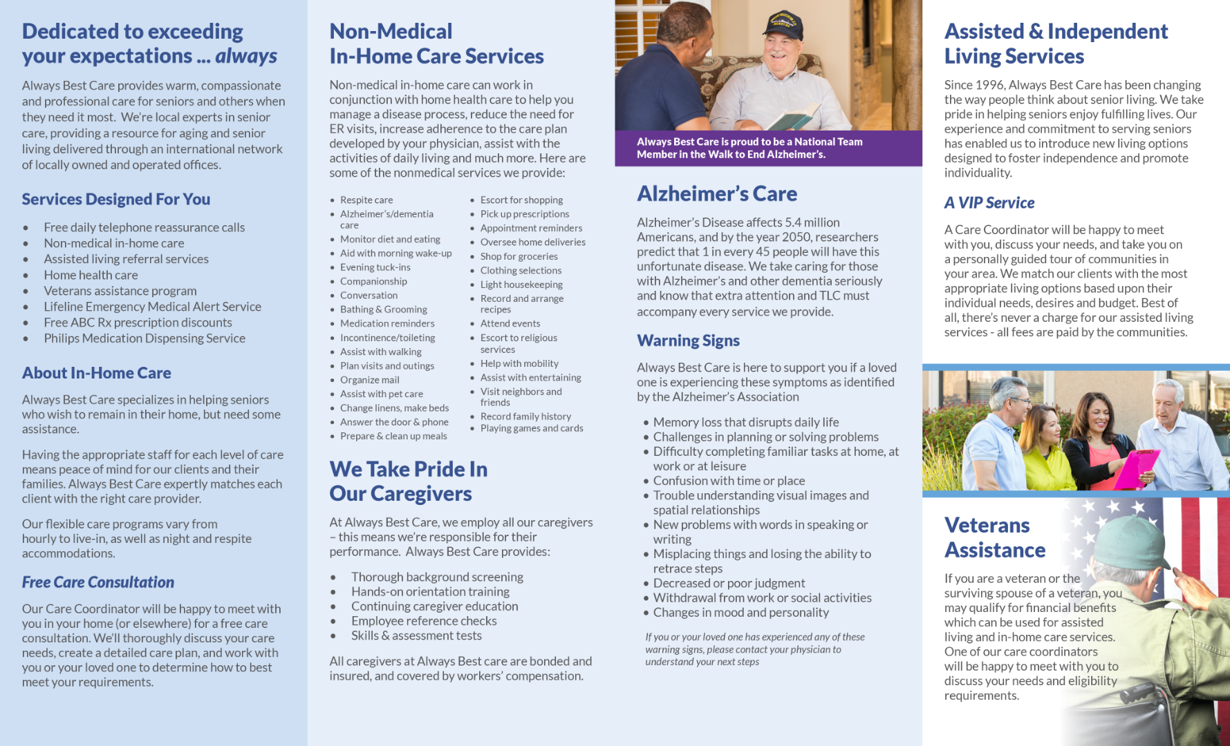 Our Services - Home Health Brochure - 4 Panel – ABC Company Store