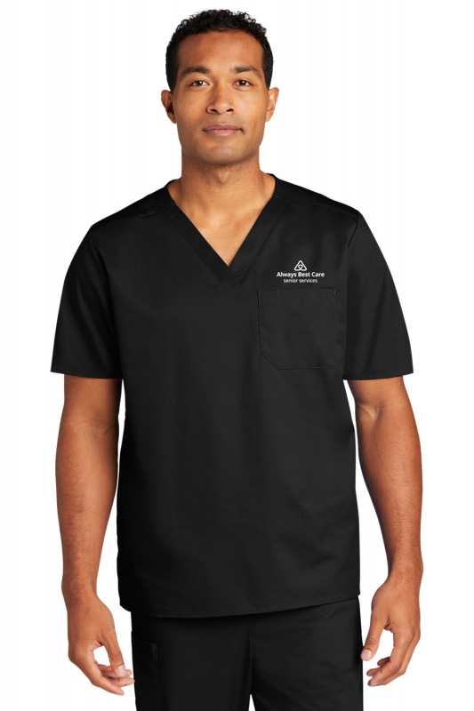 Maroon Mississippi State Bulldogs V-Neck Scrub Top